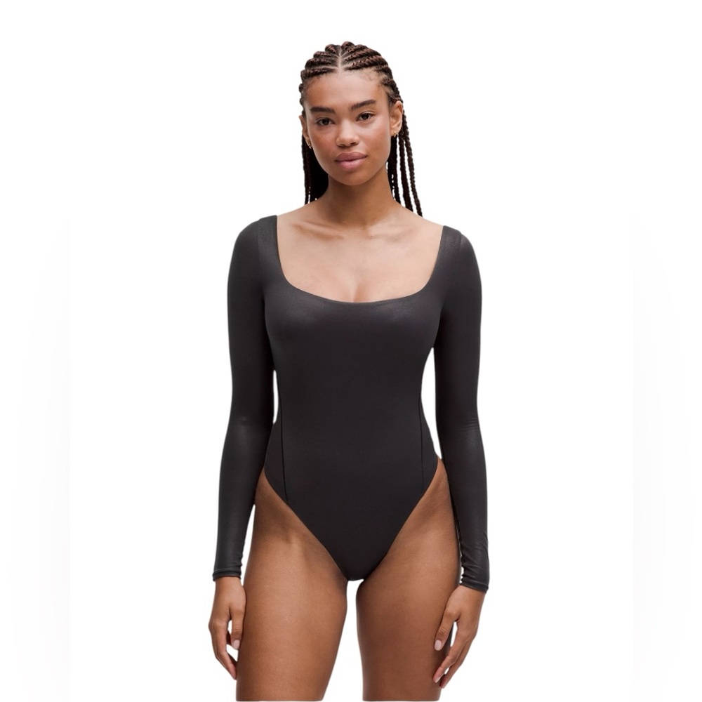 Lululemon Wundermost Ultra-Soft Nulu Square Neck Long Sleeve Bodysuit NWT